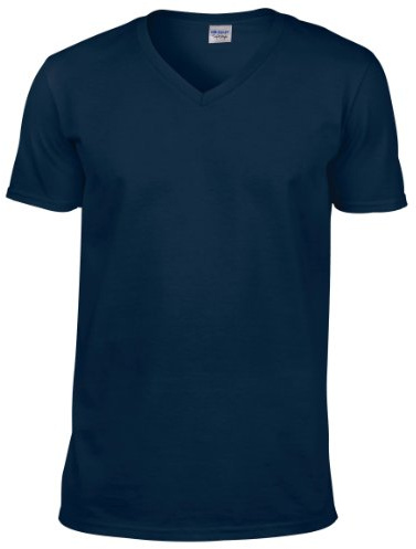 Gildan Men's Soft Style V-Neck T Shirt T - Shirt (Pack of 1)