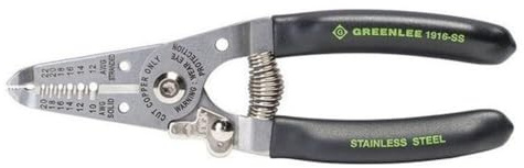 Greenlee 1916-SS Stainless Wire Stripper and Cutter, 10-20AWG, 6-Inches