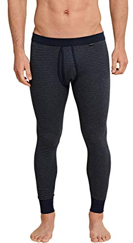 Schiesser Herren Lange Unterhose Mit Eingriff - Feinripp Retroshorts, Dunkelblau_154800, XXL EU