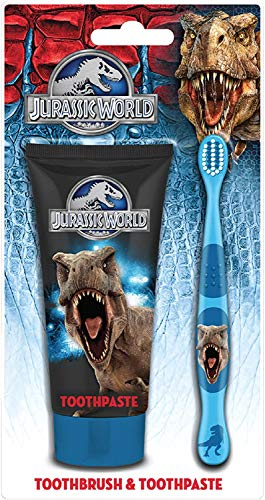 Jurassic World Zahnbürste und Zahnpasta Set, 1er Pack (1 x 110 ml)