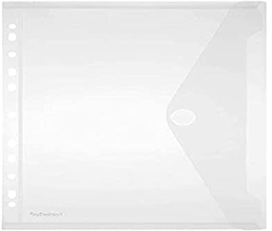 Foldersys Dokumententasche, mehrfach gelocht, DIN A4, PP, vertikal, 10er-Packung, transparent