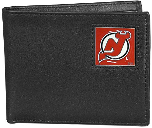 Siskiyou Sports New Jersey Devils® Geldbörse aus Leder, doppelt gefaltet, in Geschenkbox, Schwarz
