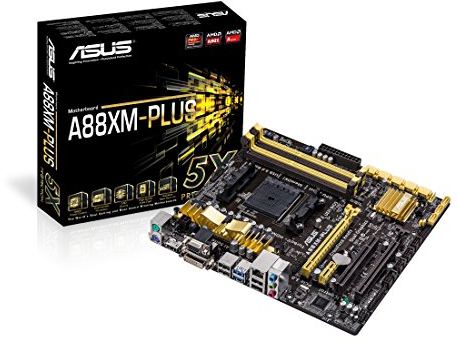 Asus A88XM-PLUS Mainboard Sockel FM2+ (micro-ATX, AMD A88X, 6x SATA II, DDR3-Speicher, VGA, 10x USB 2.0)