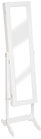 Atmosphera - Armoire à bijoux verre - blanc - 37-2x145 cm