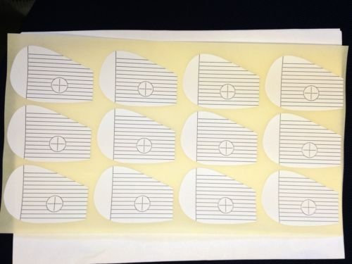 JL Golf Box of 500 club iron face impact stickers