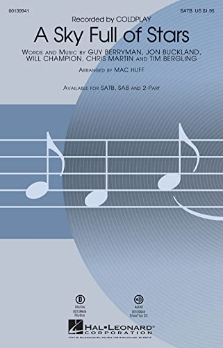 Hal Leonard A Sky Full of Stars SATB by Coldplay arranged by Mac Huff