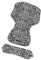 Gesslein Loop Set 548 Sitzauflage Kinderwagen, Wendeeinlage für Sommer & Winter, universel, Tencel atmungsaktiv & Schild Tragetasche C1/C2/Trend |schwarz/weiß, 626000548