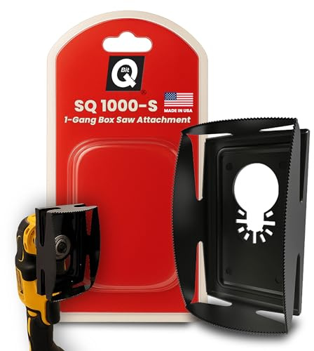 QBit SQ1000-S Power Oscillating Multi-Tool Saw Blade/Box Saw for Single Gang Outlet Box