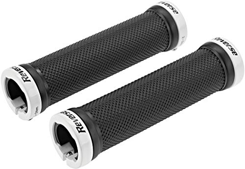 Reverse Grip Lock-On Fahrrad Schraubgriffe schwarz/weiß