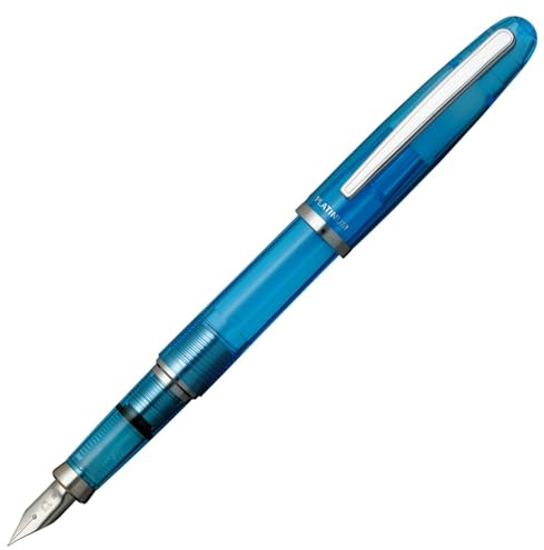Platinum Balance Fountain Pen - Medium Nib - Crystal Blue