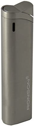Ronson electronic gun metal suite soft flame gas lighter gift boxed