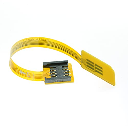 cablecc GSM CDMA Standard UIM SIM Card Kit Male to Female Extension Soft Flat FPC Cable Extender 10cm