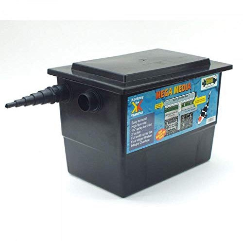 Kockney Koi Yamitsu Mega Black Box Pond Filter Fish Goldfish Koi Carp Pump Fed