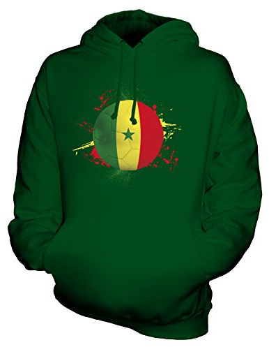 Candymix Sénégal Football Unisexe Sweat Pull à Capuche Homme Femme