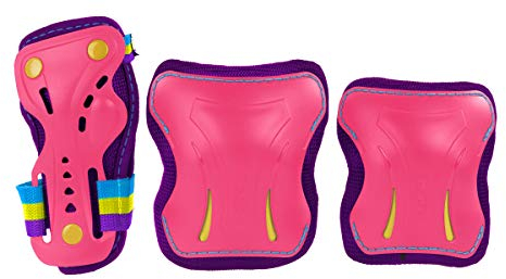 SFR Ac760, Set Muñequera Codera Y Rodillera Unisex Adulto, Multicolor (tropical), L