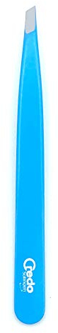 CREDO Pinzette 9 cm, schräg, POP ART lackiert, rostfrei, blau