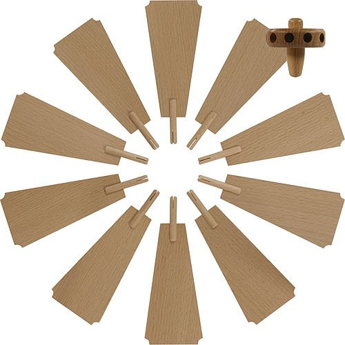 Dregeno Seiffen Weihnachtspyramide Flügelrad für Weihnachtspyramide - Durchmesser = 40cm - Original Erzgebirge