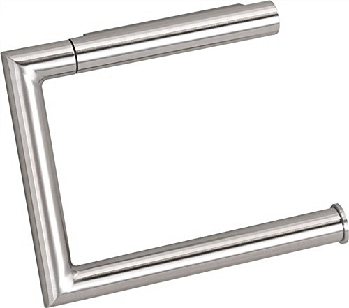 HEWI WC-Papierhalter System 162 (Papierhalter für eine WC-Rolle, Toilettenpapierhalter klappbar, Edelstahl matt geschliffen) 162.21.100XA