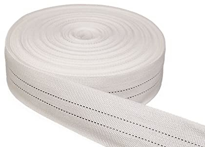 Polster Gurte Polyester Unelastisch Weiss / 2 Streifen Meterware