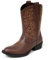Deer Stags Ranch Kids Cowboy Boot (Toddler/Little Kid/Big Kid), Dark Brown, 4 M US Big Kid
