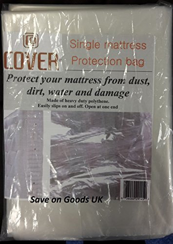 3ft single mattress bag cover.Matress travel,transport,removals,protector polythene storage plastic sheet.Heavy duty,strong storeage bag