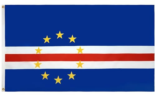 BANDIERA CAPO VERDE 150x90cm - GRAN BANDIERA CAPOVERDIANA 90 x 150 cm Poliestere leggero - Bandiere - AZ FLAG