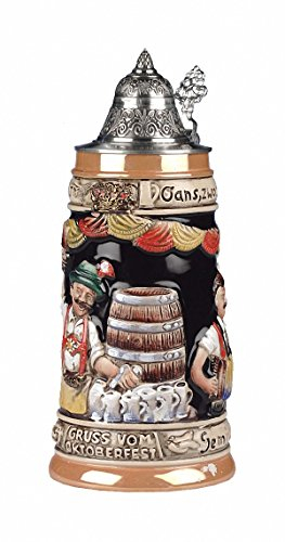 KING Chope de bière allemande Oktoberfest 1 litre