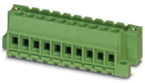 PHOENIX CONTACT MVSTBU 2,5/4-GFB-5,08 Direktsteckblock, 2.5 mm² Nennquerschnitt, 4 Anschlüsse, MVSTBU 2.5/..-GFB Artikelfamilie, 5.08mm Rastermaß, Grün, 50 Stück