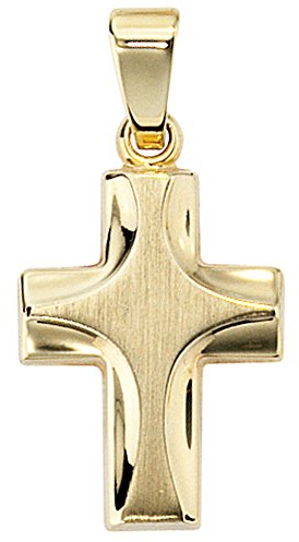 Jobo Damen-Anhänger Kreuz aus 14 Karat 585 Gold