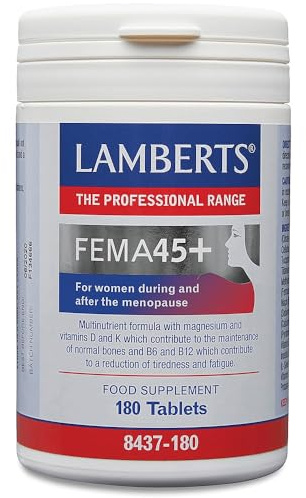 Lamberts FEMA45+ Multivitamin for Women Over 45 – with Calcium, Magnesium & B Vitamins – 180 Tablets