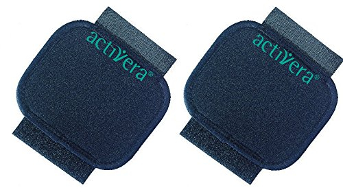 2 Stück activera® Griffpolster für Unterarmgehstützen mit Standardgriff schwarz