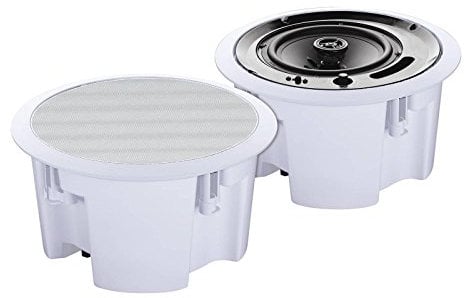 Eagle 6.5 2 Way Moisture Resistant Dual Cone Ceiling Speaker (30 W) White