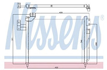 NISSENS 94760 KONDENSATOR KLIMAKÜHLER KLIMAKONDENSATOR ohne Trockner