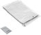SATURNIA 15070055 Lona Impermeable Reforzada 4x6 (Aproximadamente) con Ojetes Metálicos, Lona de Protección Duradera, Color Blanco, 4 x 6 metros