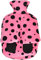 Vagabond Cuddlesoft Hot Water Bottle Footwarmer, Pink Black 2 Litre
