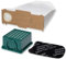 Primebag - 10 Staubsaugerbeutel und Filterset kompatibel für Vorwerk Kobold 130 131