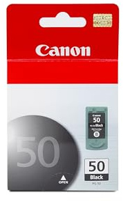 Canon PG-50 Genuine Black Ink Cartridge, Compatible with MX310/300, MP460/150/160/170/180/450, JX200/210P