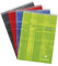 Clairefontaine 8150C - Schreibblock / Notizblock Pupitre mit Doppelspirale, DIN A4 21x29,7cm, 80 Blatt, 90g, blanko, mikroperforiert, abtrennbar, 4-fach gelocht, farbig sortiert, 1 Stück