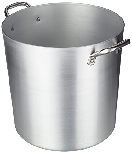 Ollas Agnelli Pan de Aluminio, con Dos Asas de Acero Inoxidable, 20 litros, Plata