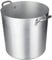 Ollas Agnelli Pan de Aluminio, con Dos Asas de Acero Inoxidable, 20 litros, Plata