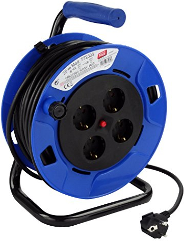 Tayg 772603 Extensible Eléctrico, PLASTICO, Azul/Negro, 25 Metros