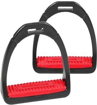 Shires COMPOSITI Premium Profile Stirrups (Childs, Red)