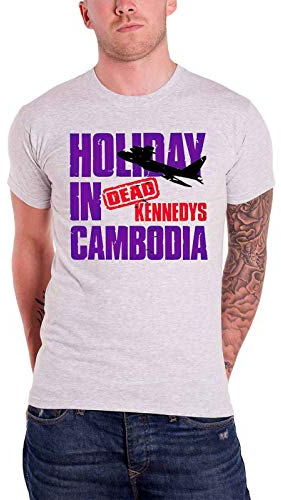 Dead Kennedys Holiday in Cambodia offiziell Herren Nue Grau T Shirt XL
