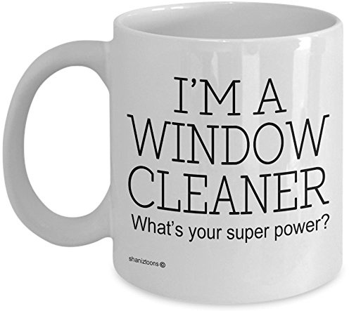 shaniztoons Window Cleaner Funny Gift Mug