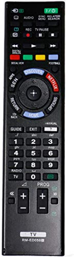 ALLIMITY RM-ED058 Remote Control Replace for Sony KDL-48W585B KDL-48W605B KDL-50W705B KDL-50W805B KDL-50W829B KDL-55HX753 KDL-55W828B KDL-60W605B KDL-60W855B