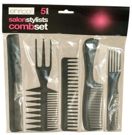 Enrico Salon Stylists Assorted Comb Set 5 Pack