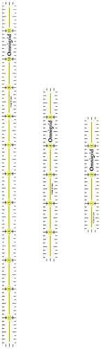 Omnigrid Marking Ruler Trio Set with Lengths 4, 6, 12