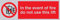 Viking segni pv53-l15-s in caso d' incendio non usare questa Lift Sign, rigido in plastica color argento, 50 mm altezza x 150 mm larghezza