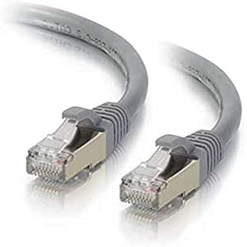 C2G 1M Grey CAT6A Ethernet Gigabit Lan Network Cable (RJ45) Nickel plated and Copper Braided Patch UTP Cable