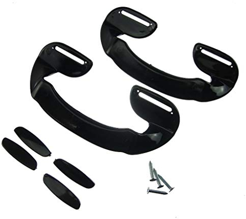 Ufixt For 2 X AEG, Ariston, Baumatic, Beko, Belling and Bosch Universal Black Plastic Fridge Freezer Door Grab Handle